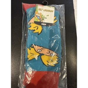 Loot Crate Wear Schooled Nickelodeon Hey Arnold Adult Crew Socks Bioworld